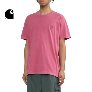  carhartt WIP 水洗特染 男士短袖T恤  BKD/黑色，NYL/军蓝色，BWL/咖啡色，PKX/粉红色，IVX/米白色 S，M，L，XL，XXL
