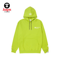 Aape男装秋冬猿颜迷彩字母印花薄绒休闲连帽卫衣A327XXL