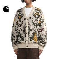 Carhartt WIP针织开衫男装秋冬复古风腰果花图案提花338L