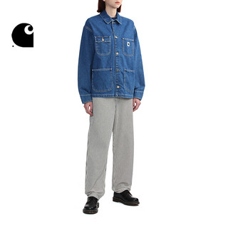 Carhartt WIP工装裤女装春季经典LOGO标签多口袋条纹033144M