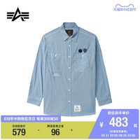 it Alpha Industries男装宽松长袖衬衫休闲秋冬时尚简约1016L