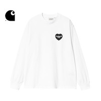 carhartt WIP 经典心形腰果花图案印花 女士长袖T恤 BKA/黑色,WHB/白色 S,M,L,XS
