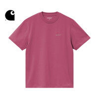 carhartt WIP 经典LOGO刺绣 女士短袖T恤 BLT/蓝色,PKN/粉红色 S,M,L,XS