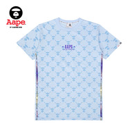 Aape女装春夏满印猿颜串标宽松长款T恤1322XXK