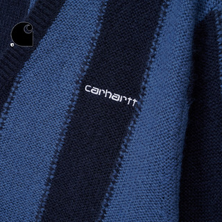 Carhartt WIP针织开衫男装秋冬经典LOGO字母刺绣撞色条纹23A009L