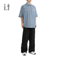 it Alpha Industries男装宽松短袖衬衫2024夏季个性街头1055L