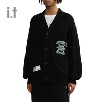 it RUSSELL ATHLETIC男装排扣针织衫个性时尚图案装饰外搭4002LXK