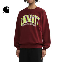 Carhartt WIP卫衣男装学院风LOGO字母图案印花宽版圆领卡哈特
