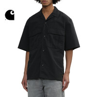Carhartt WIP男装春季军风LOGO标签宽版短袖工装衬衫033022M