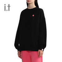 it fingercroxx女装宽松圆领卫衣休闲秋冬活力套头衫00328XL