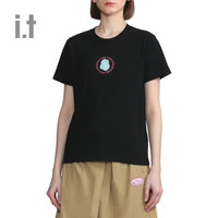 it fingercroxx女装短袖T恤春夏时尚bigfoot印花21113XI