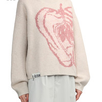 it izzue女装宽松圆领针织衫休闲冬季时尚文艺薄毛衣4125W3L