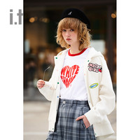 it :CHOCOOLATE女装短袖t恤休闲时尚夏季重磅t恤上衣1775XSK