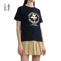 it :CHOCOOLATE女装圆领短袖T恤2024夏季可爱甜美印花1838XSM