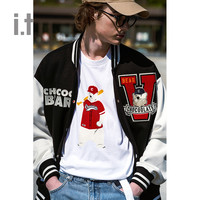 it :CHOCOOLATE男装棒球服卫衣休闲春季美式学院风外搭3192XS