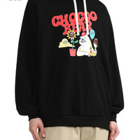 it :CHOCOOLATE|Rob Flowers联乘款连帽卫衣青春趣味3297X