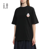 it :CHOCOOLATE女装宽松短袖T恤2024夏季可爱趣致半袖011580