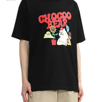 it :CHOCOOLATE|Rob Flowers联乘款宽松短袖T恤青春趣味1011X