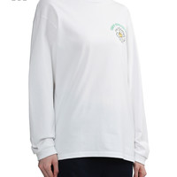 it :CHOCOOLATE女装圆领长袖T恤2024春季清新可爱上衣1850XSM