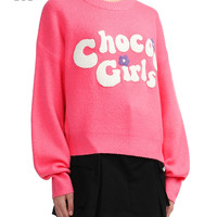 it :CHOCOOLATE女装圆领针织衫休闲冬季青春时尚薄毛衣4675X