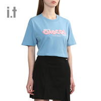 it :CHOCOOLATE女装宽松短袖T恤2024夏季青春活泼半袖1866XUM