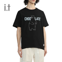 it :CHOCOOLATE男女同款圆领短袖T恤2024夏季简约休闲半袖