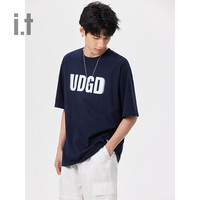 it UNDERGARDEN男女同款宽松短袖T恤2024夏季潮流logo印花