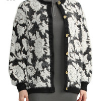 it MURUA女装宽松针织开衫2024春季复古气质毛衣外套3628001L