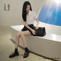 it b+ab女装短袖上衣时尚夏季甜美多巴胺休闲短款上衣6124JK