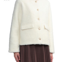 it b+ab女装圆领毛呢羽绒服休闲冬季精致时髦羽绒外套W210ASL