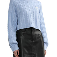 it tout a coup女装短款绞花针织衫休闲秋季时尚青春302AF3L