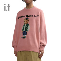 it UNDERGARDEN男装圆领针织衫休闲秋冬趣味小熊图案00424XL