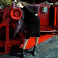 it b+ab女装长大衣冬季时尚气质大翻领双排扣插袋0258JD