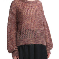 it tout a coup女装圆领针织衫冬季青春混色薄毛衣0303F