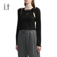 it MUSIUM DIV.女装两件套长袖T恤2024春夏时尚辣妹风00490XM