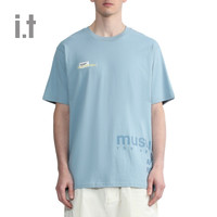 it MUSIUM DIV.男装短袖T恤春夏潮流字母印花半袖20857XI