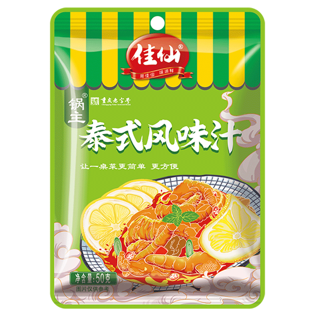 JIAXIAN 佳仙 泰式风味汁泡凤爪调料柠檬鸡爪调料汁酸辣鸡脚凉拌汁调料包