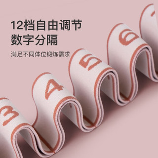 朗威瑜伽弹力带开肩美背舞蹈拉力带伸展拉伸带数字分段阻力带 蓝色 12段 【约158.5cm*4cm】