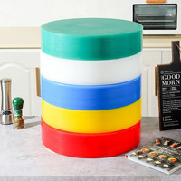 信基高格 商用高级塑胶砧板可分离多层塑料砧板切肉板分类PE圆形菜墩 40*5cm（下单无备注颜色默认发白色） 40*5cm(无备注颜色默认发白色)