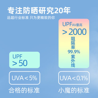小魔XIAOMO遮阳晴雨伞黑胶防晒防紫外线太阳伞超轻便携户外出行可月白 双层防晒遮阳伞-月白