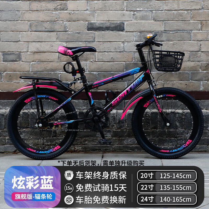 【炫彩蓝】旗舰单速辐条轮