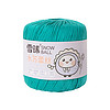 雪球毛线3号水苏蕾丝线纯棉线手工钩针织diy材料包手细毛线团 28青绿色