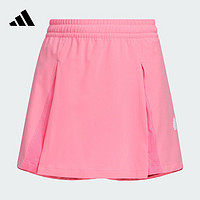 adidas简约舒适裙裤女大童儿童夏季阿迪达斯轻运动IT1768 祈福粉 128CM