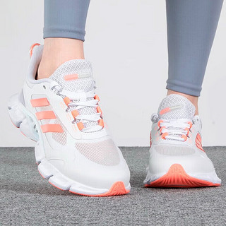 阿迪达斯 （adidas）三叶草跑步鞋女鞋2024春季时尚百搭透气轻便防滑减震休闲鞋 IF0632白色珊瑚粉 36.5