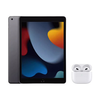 【超级桶】Apple/苹果 iPad(第9代)平板电脑+AirPods 蓝牙耳机E73