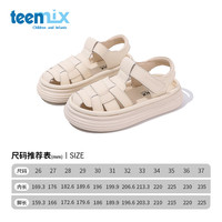 天美意(TEENMIX)天美意儿童沙滩鞋2024夏季新款女童镂空透气凉鞋时尚小孩罗马鞋潮 粉色 29码