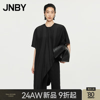江南布衣 JNBY24秋衬衫圆领连身袖T型5O7211130 001/本黑 L