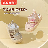 88VIP：BradMiller 布拉米勒 婴儿凉鞋女宝宝夏季新款软底学步幼儿0-1一2岁包头夏款男宝宝鞋子