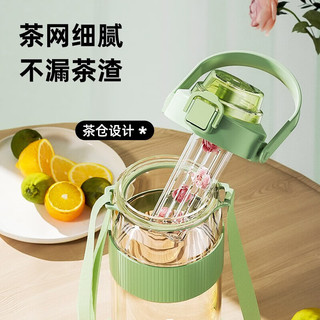 恩尔美ppsu大容量水杯运动水杯茶水分离耐高温耐摔水壶水壶高颜值 【黄叽叽-耐高温】 1500ml