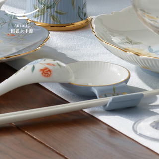 auratic月亮时光 餐具散件 自由组合搭配 包装 筷碟（116mm-3.4寸)